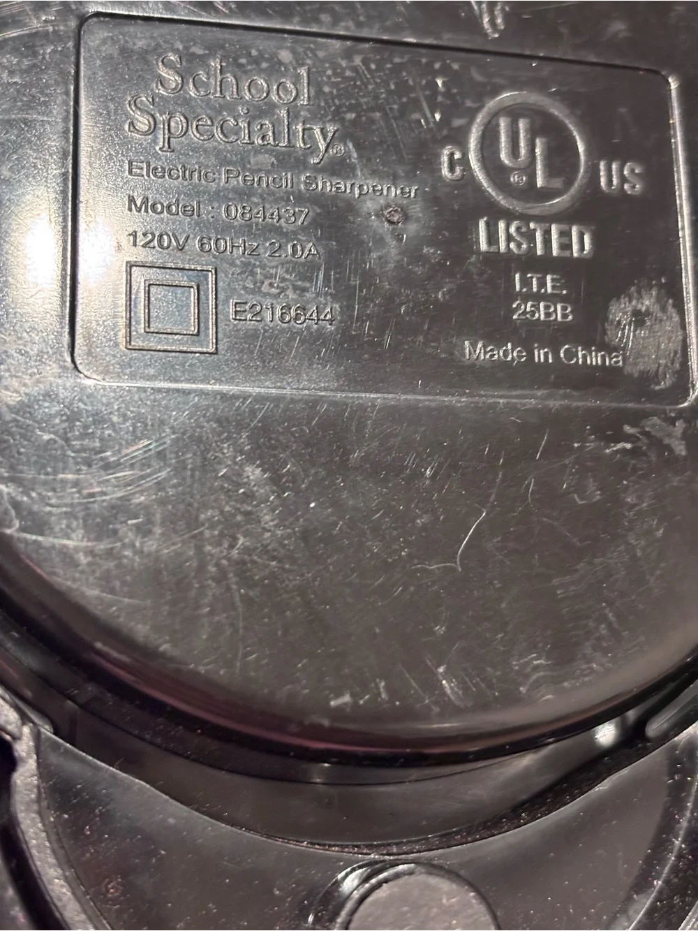 Black Electric Pencil Sharpener